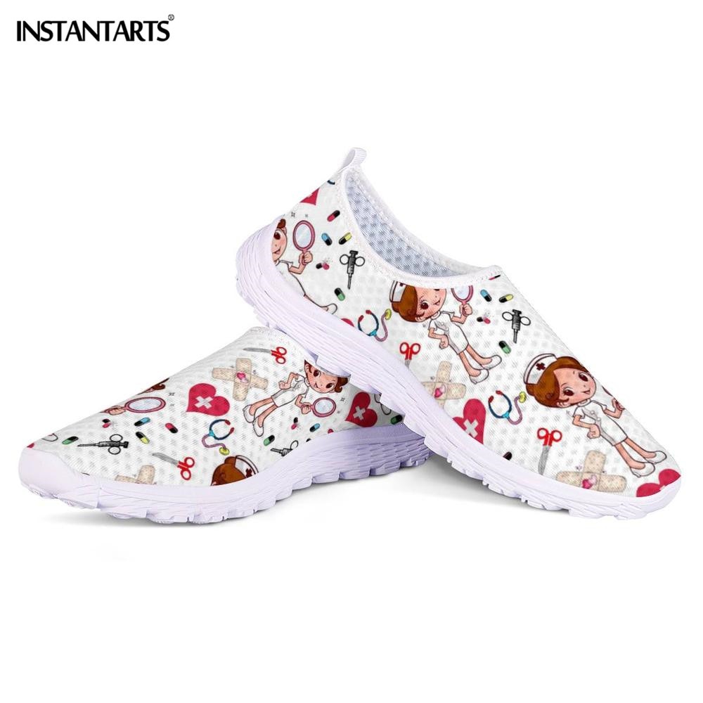 Nurse & Doctor Print Women Sneakers