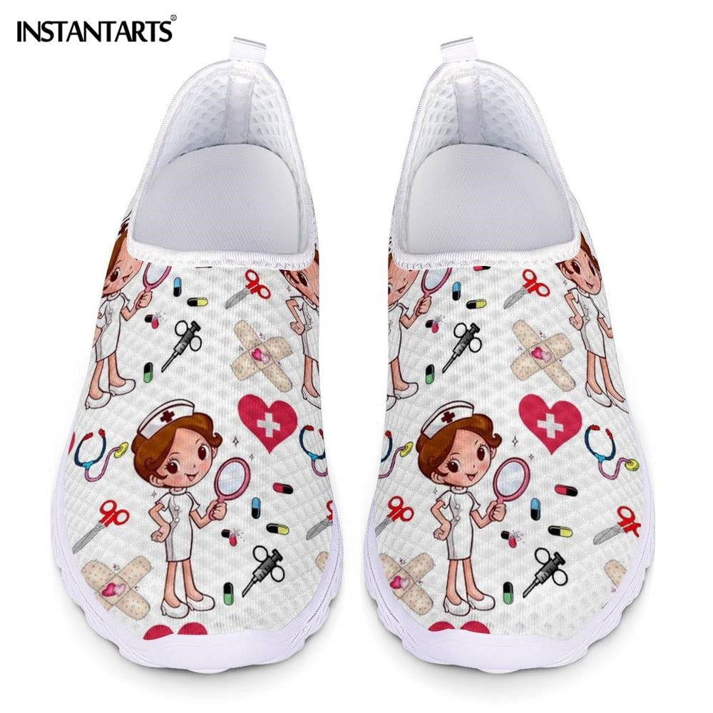 Nurse & Doctor Print Women Sneakers