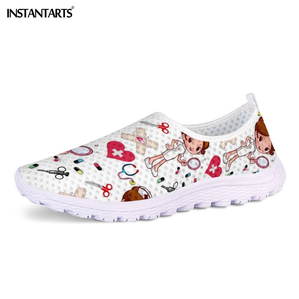 Nurse & Doctor Print Women Sneakers