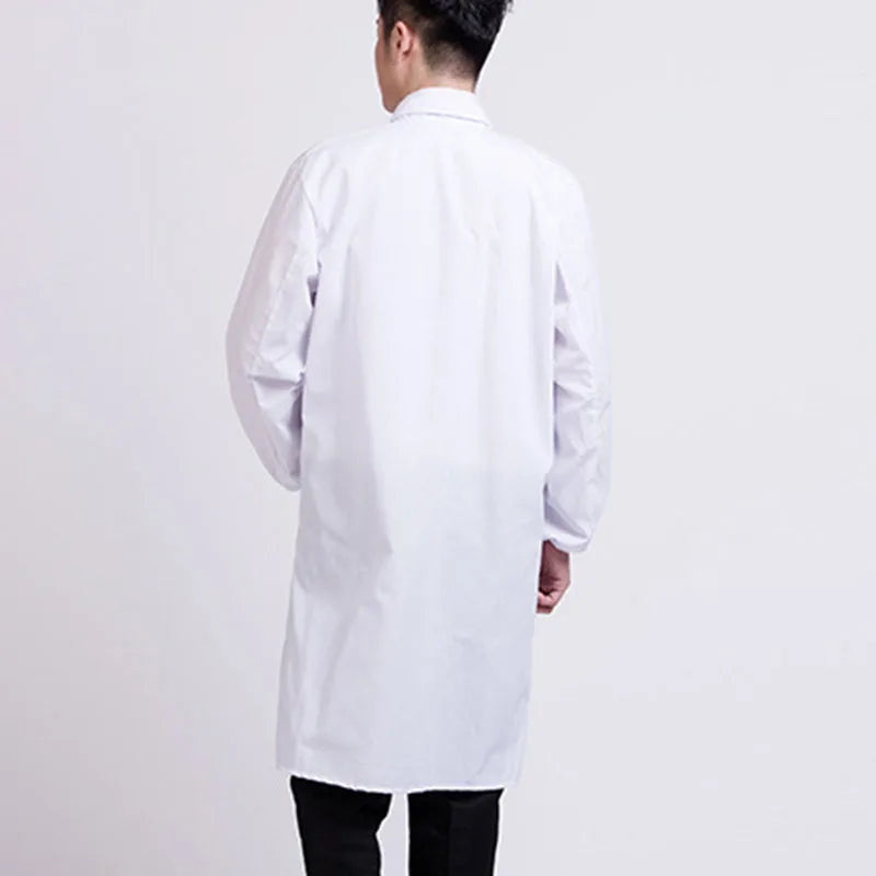 Double DJ White Lab Coat for Health Care Professionals