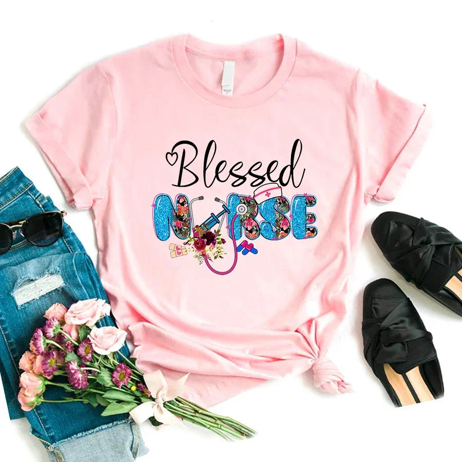Double D&J Blessed Nurse T Shirt