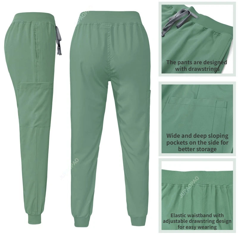 Double DJ New Scrubs Set with Pocket for Healthcare Professionals