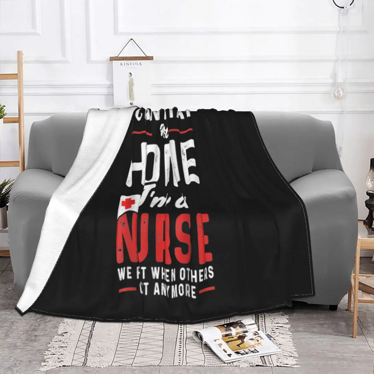 Double DJ Cant Stay At Home, I'm A Nurse Blanket